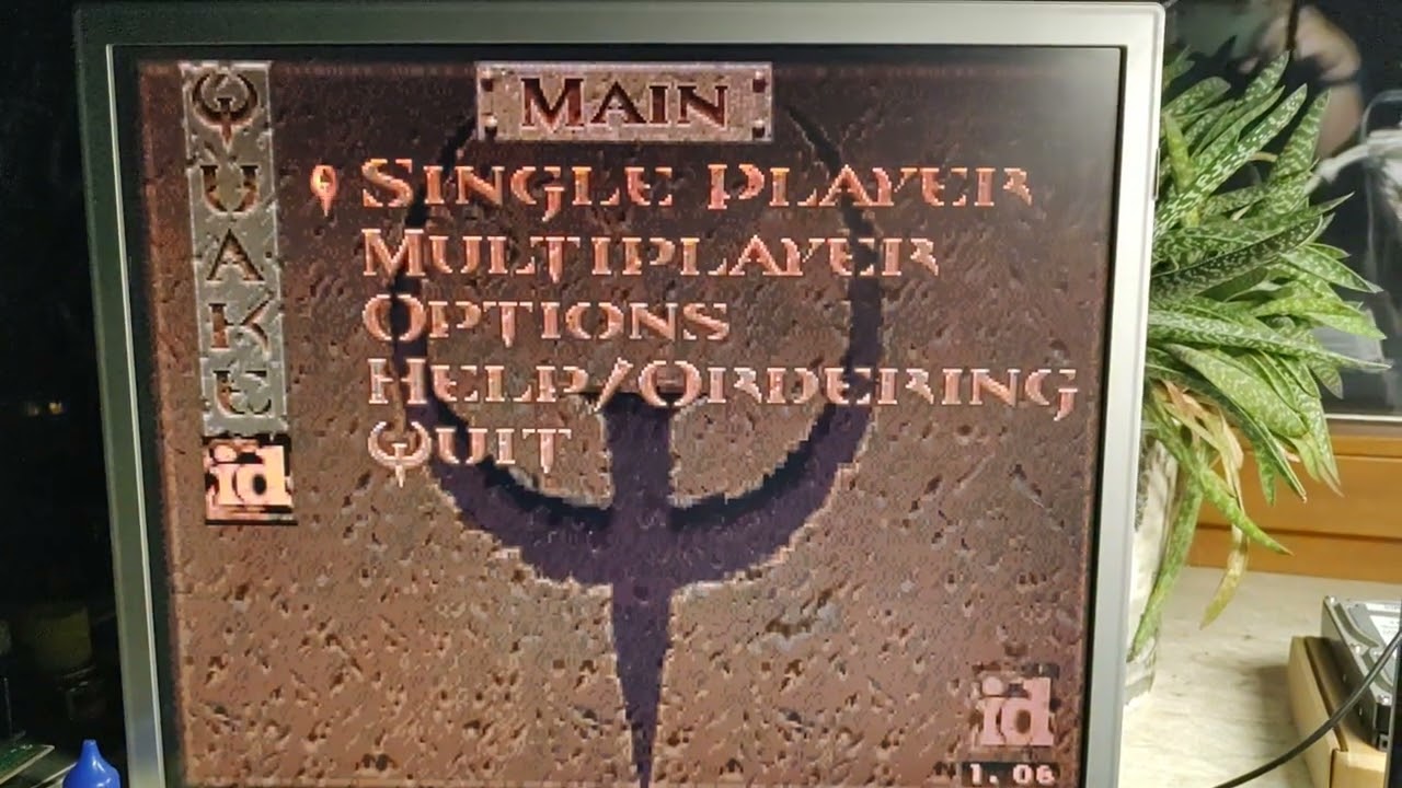 ASUS P2B with Intel Celeron333A overclocked 416MHz running Quake