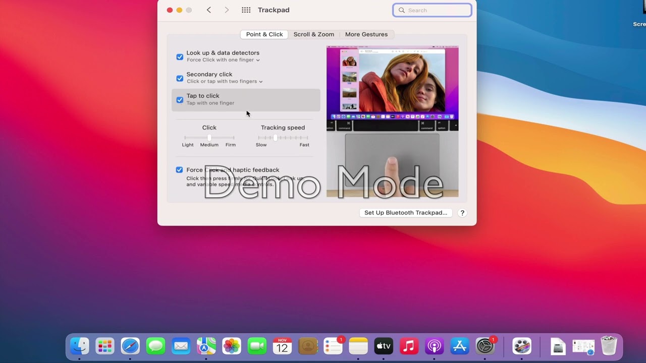 How to active tap to click on Macbook  trackpad ,