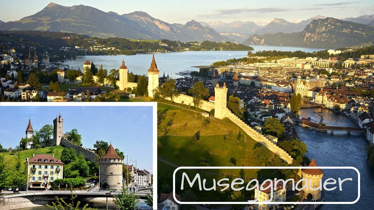 Museggmauer! Torres antigas em Luzern, Sui&ccedil;a.