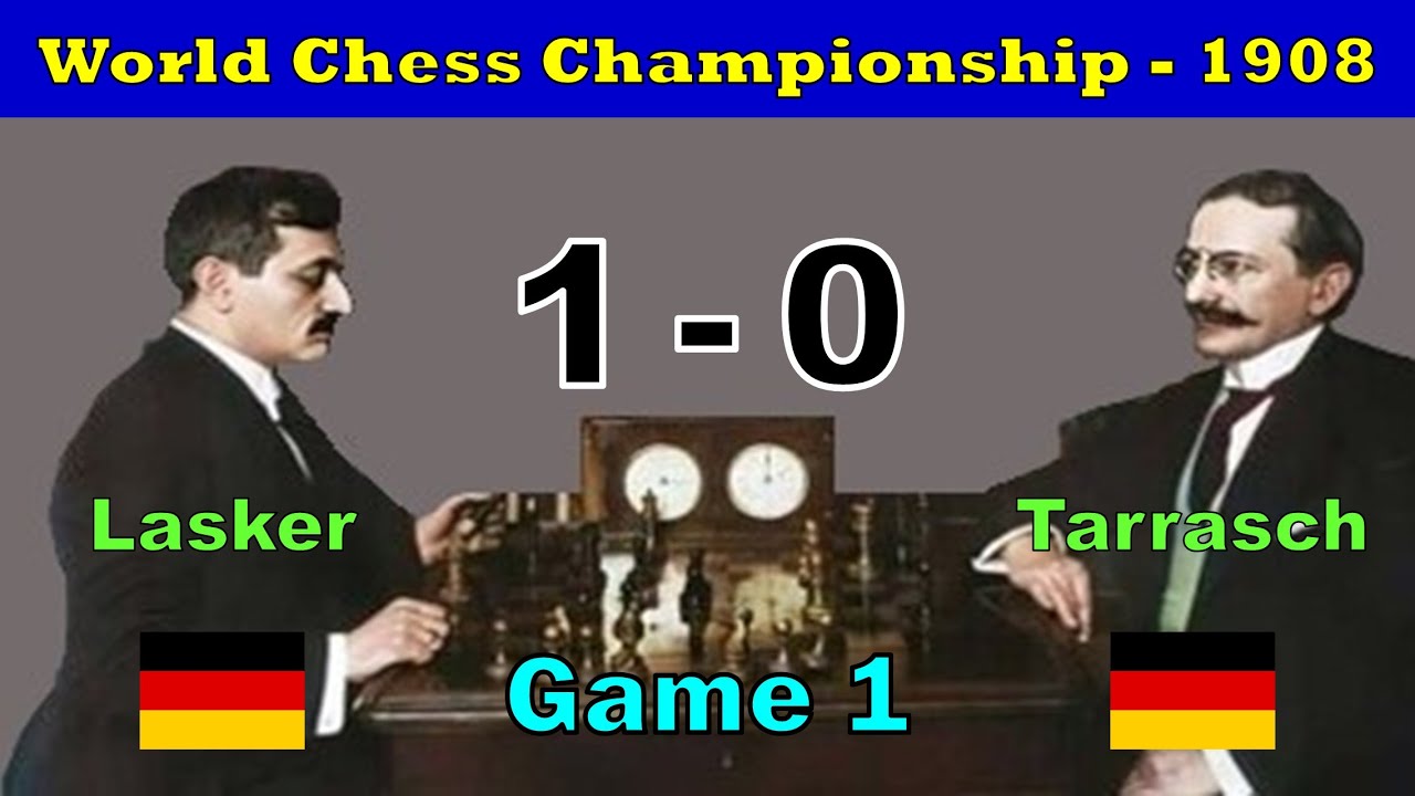 Lasker vs Tarrasch / Game 1 / World Championship -1908