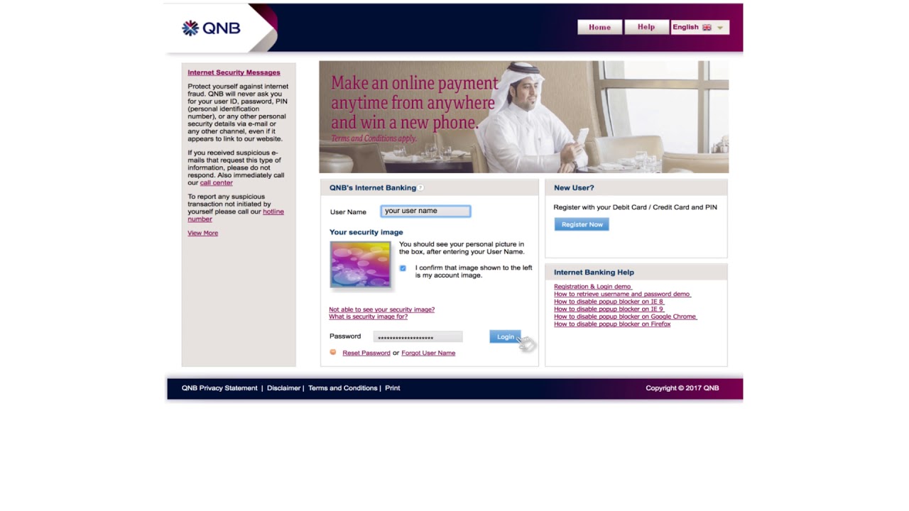 Internet Banking- Registering for eStatement