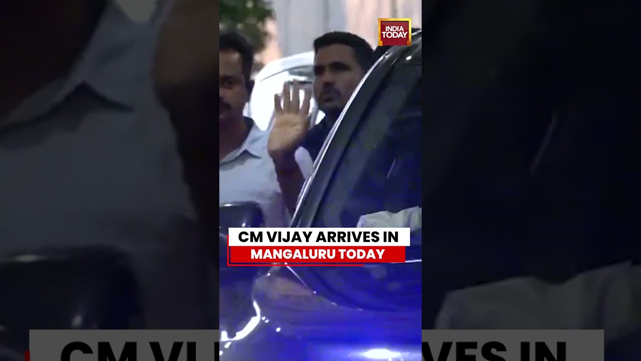 Tamil Nadu CM Vijay Receives Warm Welcome Upon Arrival In Mangaluru