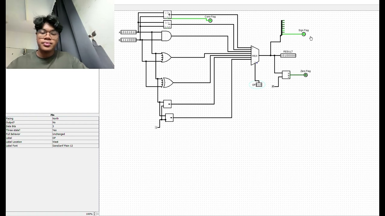 COMPUTER ARCHITECTURE ORGANIZATION PRESENTATION 8-BIT ARITHMETIC LOGIC UNIT SIMULATION