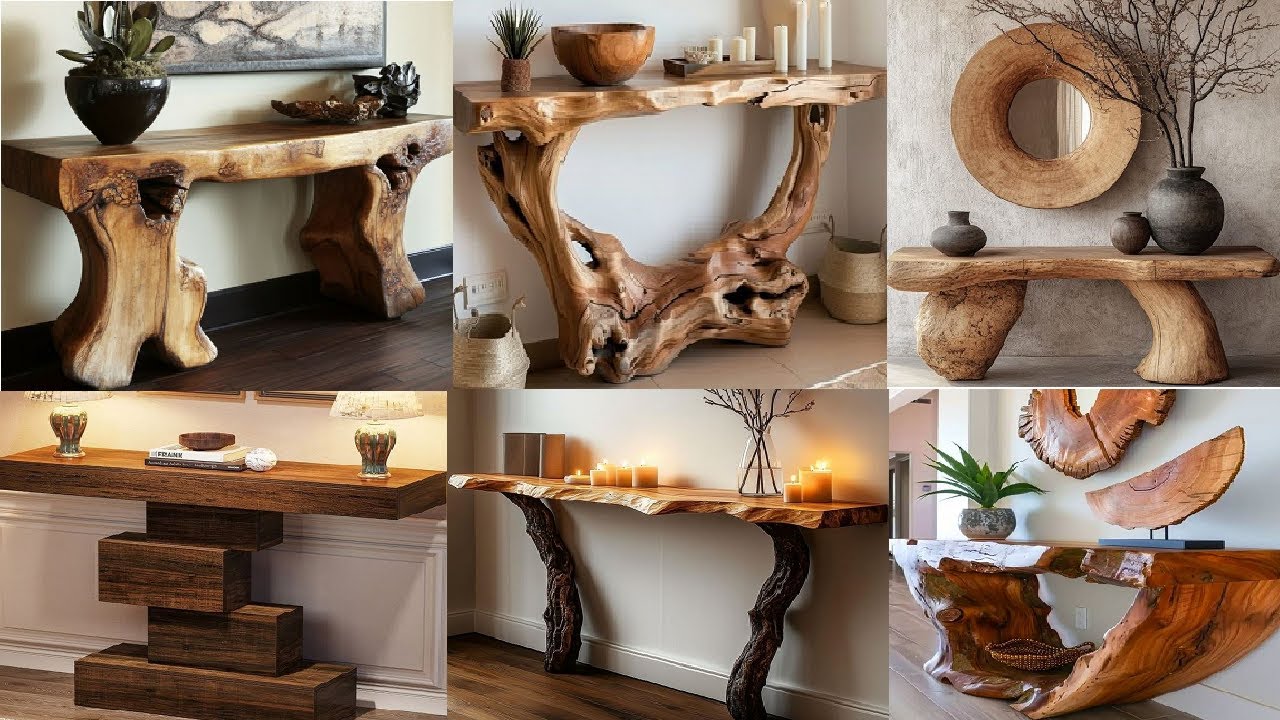 Stylish Live Edge Console Table Ideas to Elevate Your Entryway or Living Room