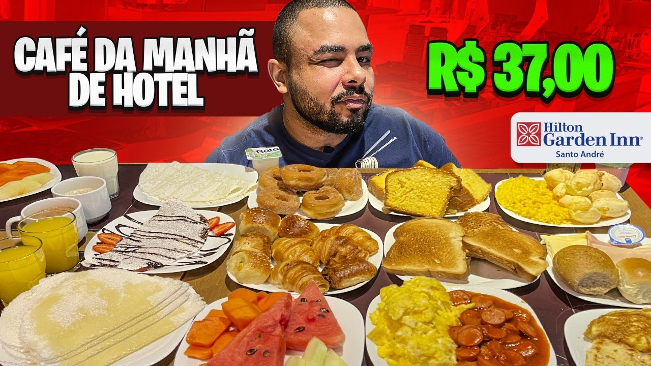 DEVORANDO O CAFÉ DA MANHÃ DO HOTEL