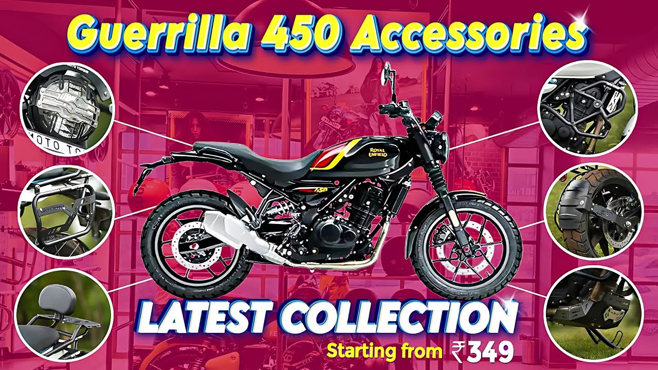 Royal Enfield Guerrilla 450 Aftermarket Accessories I Guerrilla 450 Accessorie Tamil - Rider Machine