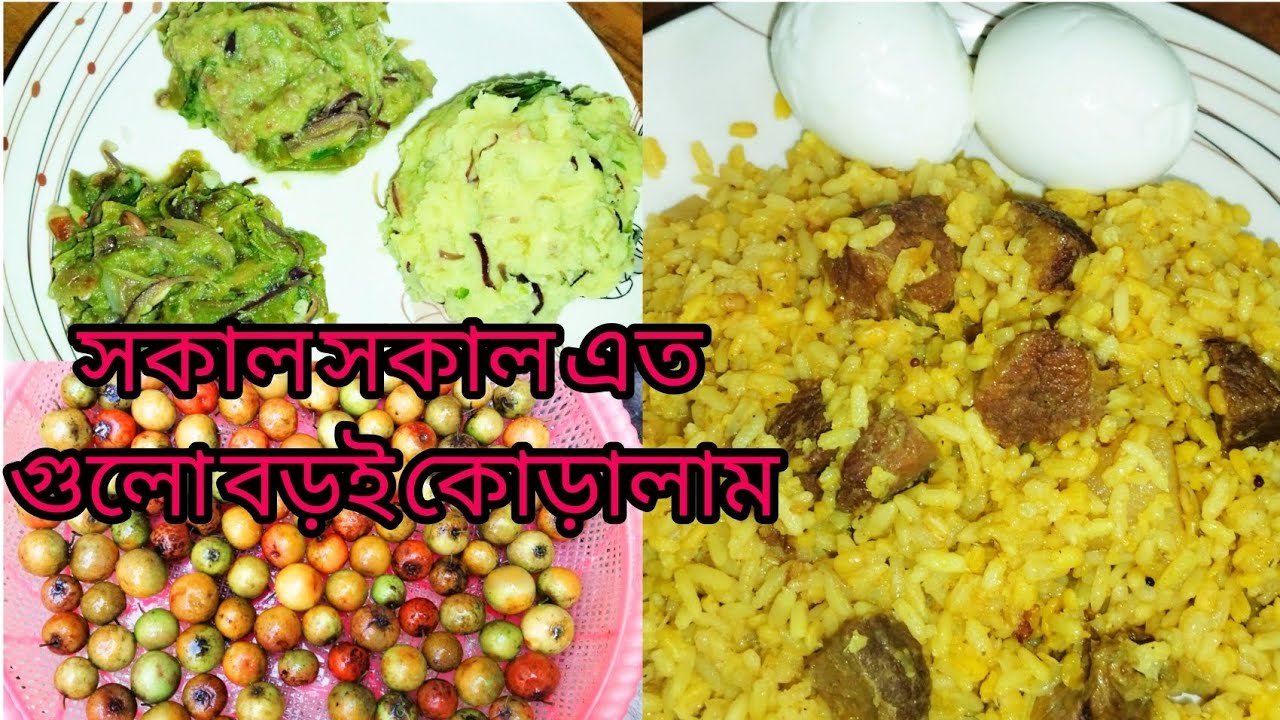 আজ সকালে ঘুম থেকে উঠে বড়ই কোড়ালাম/গয়ালের মাংস দিয়ে খিচুড়ি রান্না করলাম আজ||DayliVlog!!VillageLife!!|