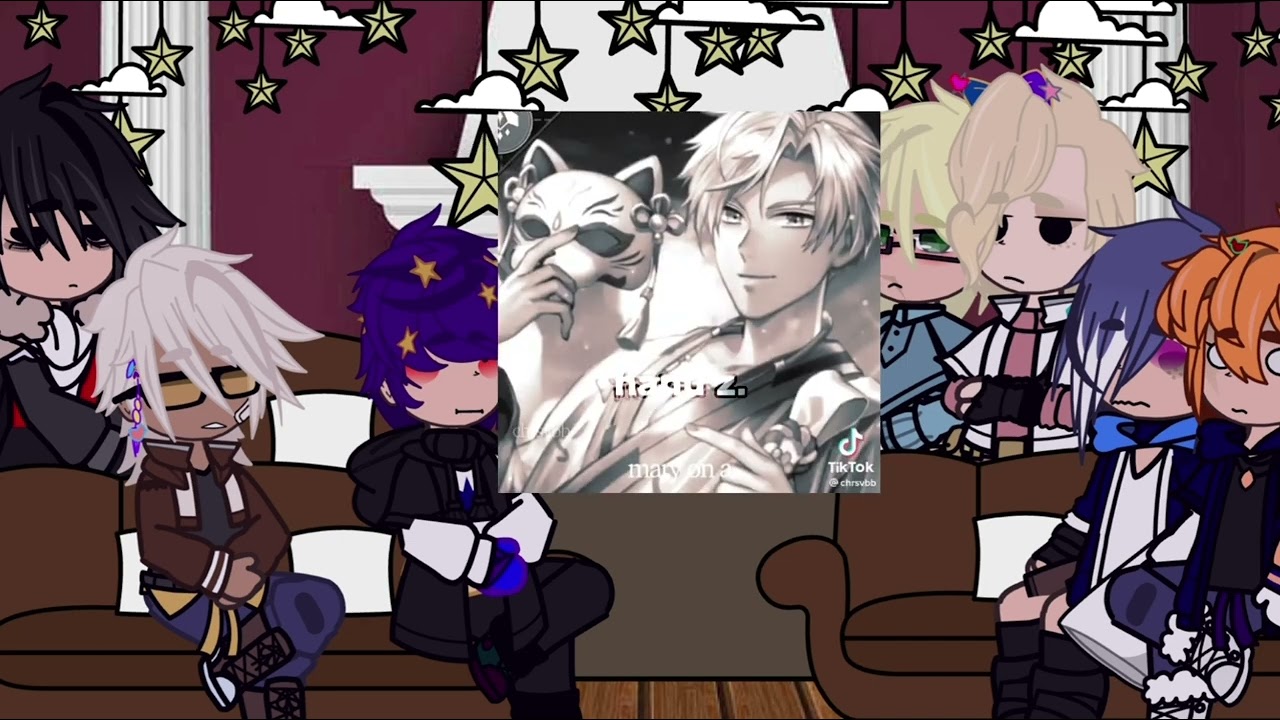Past 7 brothers react to eachother + ?? | Obey me ! | part 4, Satan | angst | gacha | enjoy‼️🎸