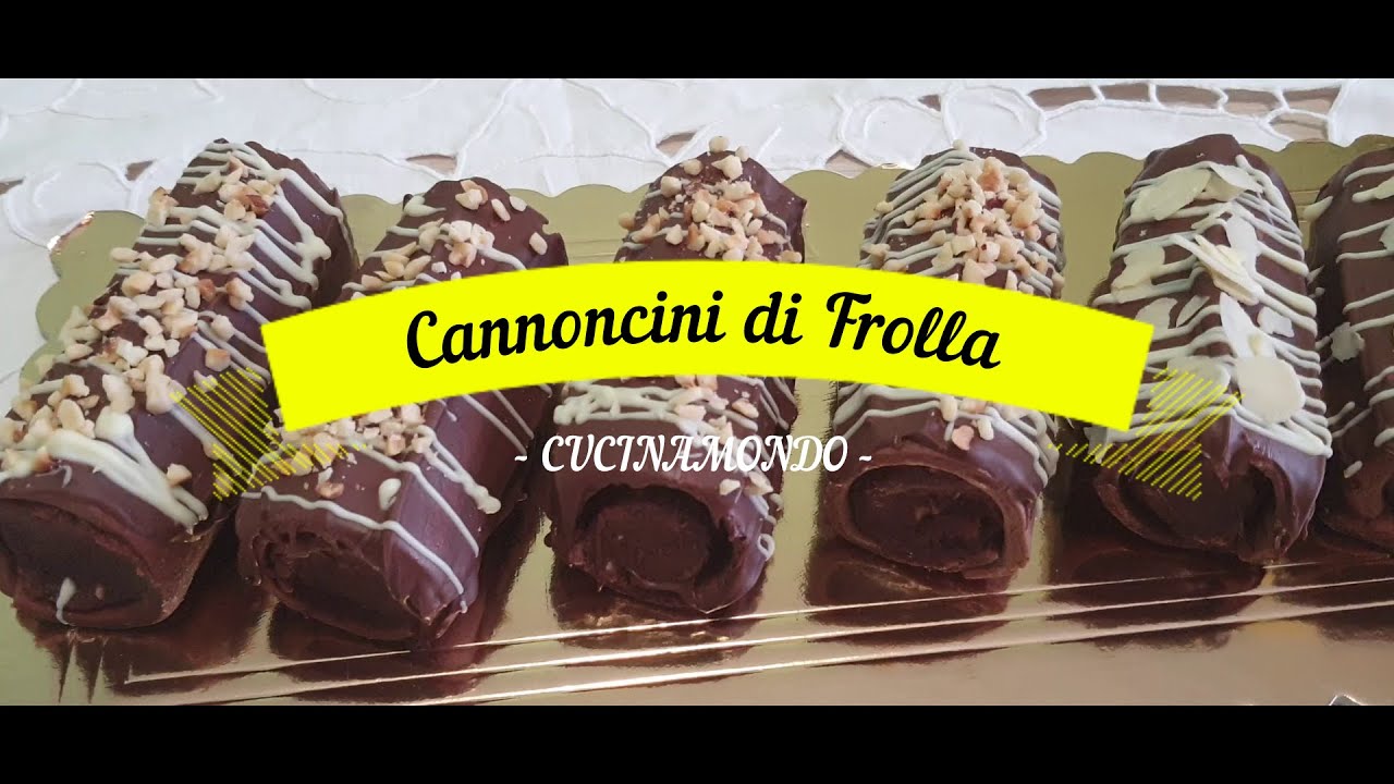 Cannoncini di Frolla-Ripieni di crema ai biscotti!Buonissimi e facili da preparare!!!