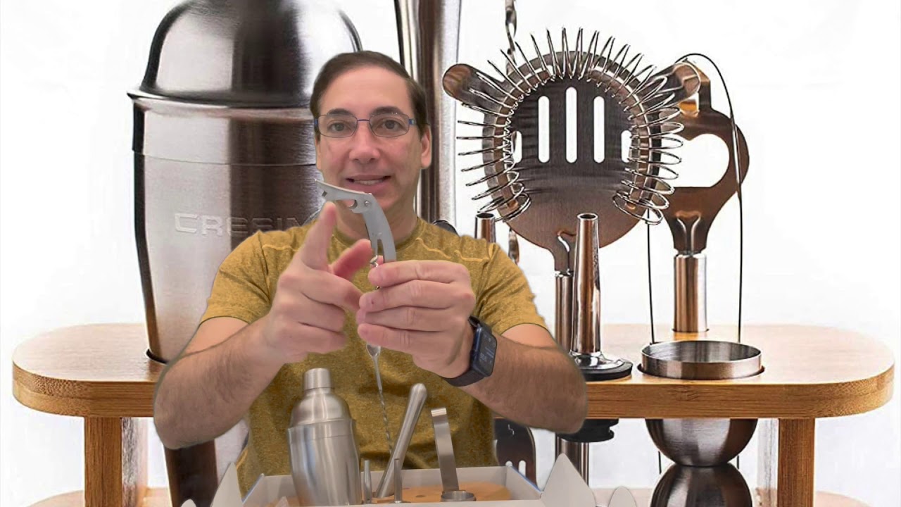 Cresimo Cocktail Shaker Bar set Review & Unboxing