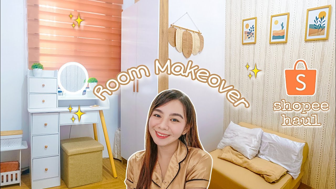 ROOM MAKEOVER +SHOPEE DECOR AND FURNITURE HAUL | Glad Ocampo