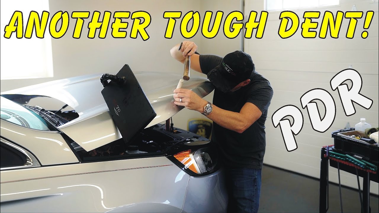 Another Tough Dent Over the Body-line (Paintless Dent Removal)