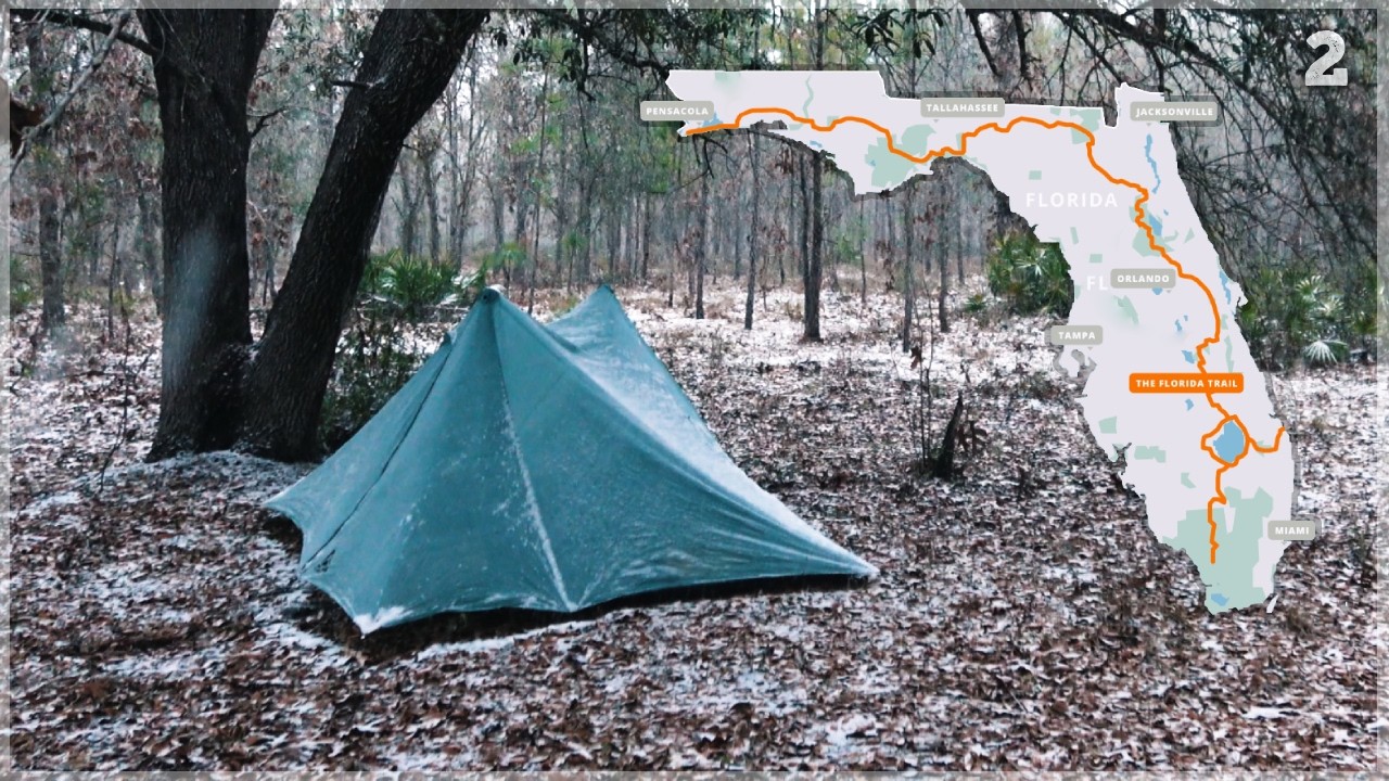 Getting Stuck Camping in a Florida Snowstorm! - Florida Trail Thru Hike 2
