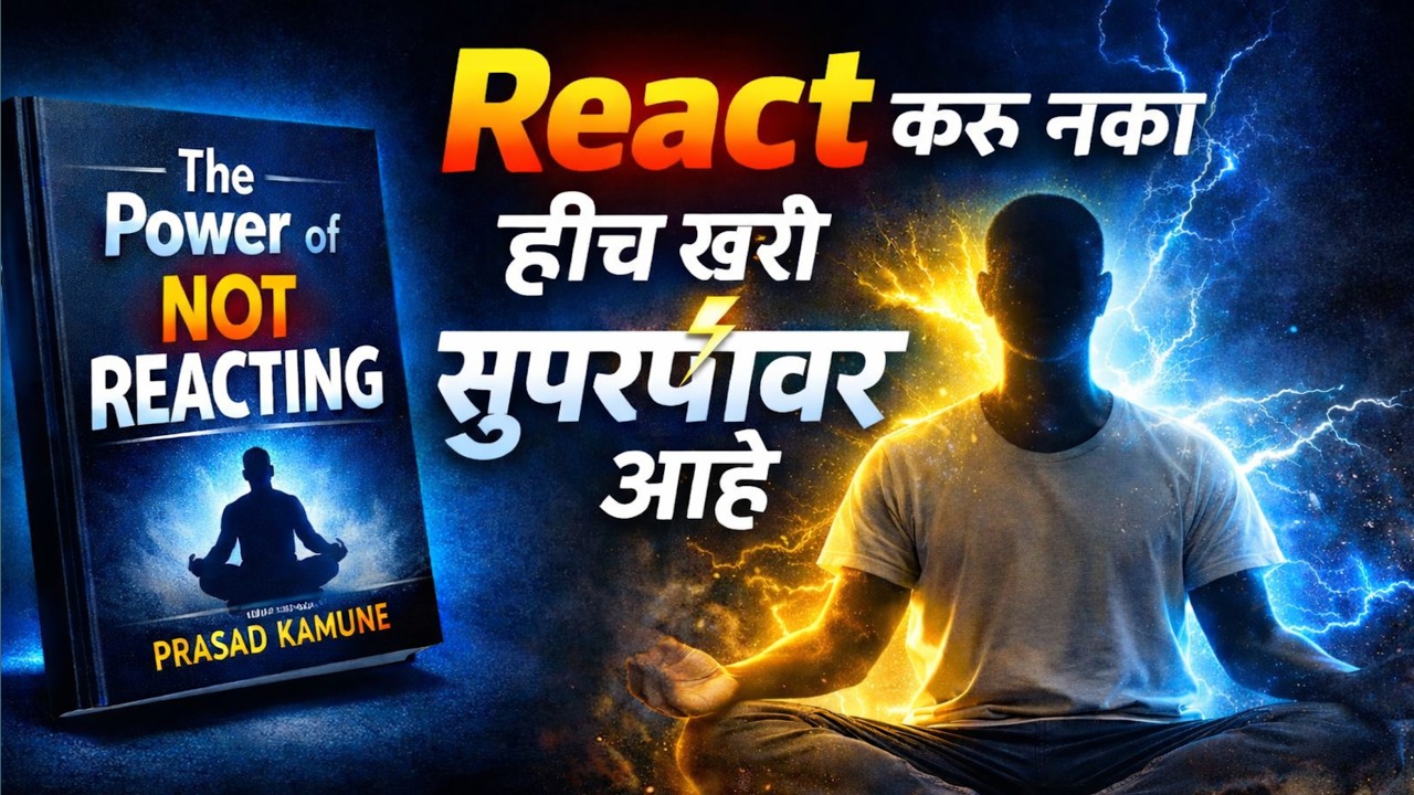 React करू नका – हीच खरी सुपरपॉवर | The Power of Not Reacting Marathi Audiobook