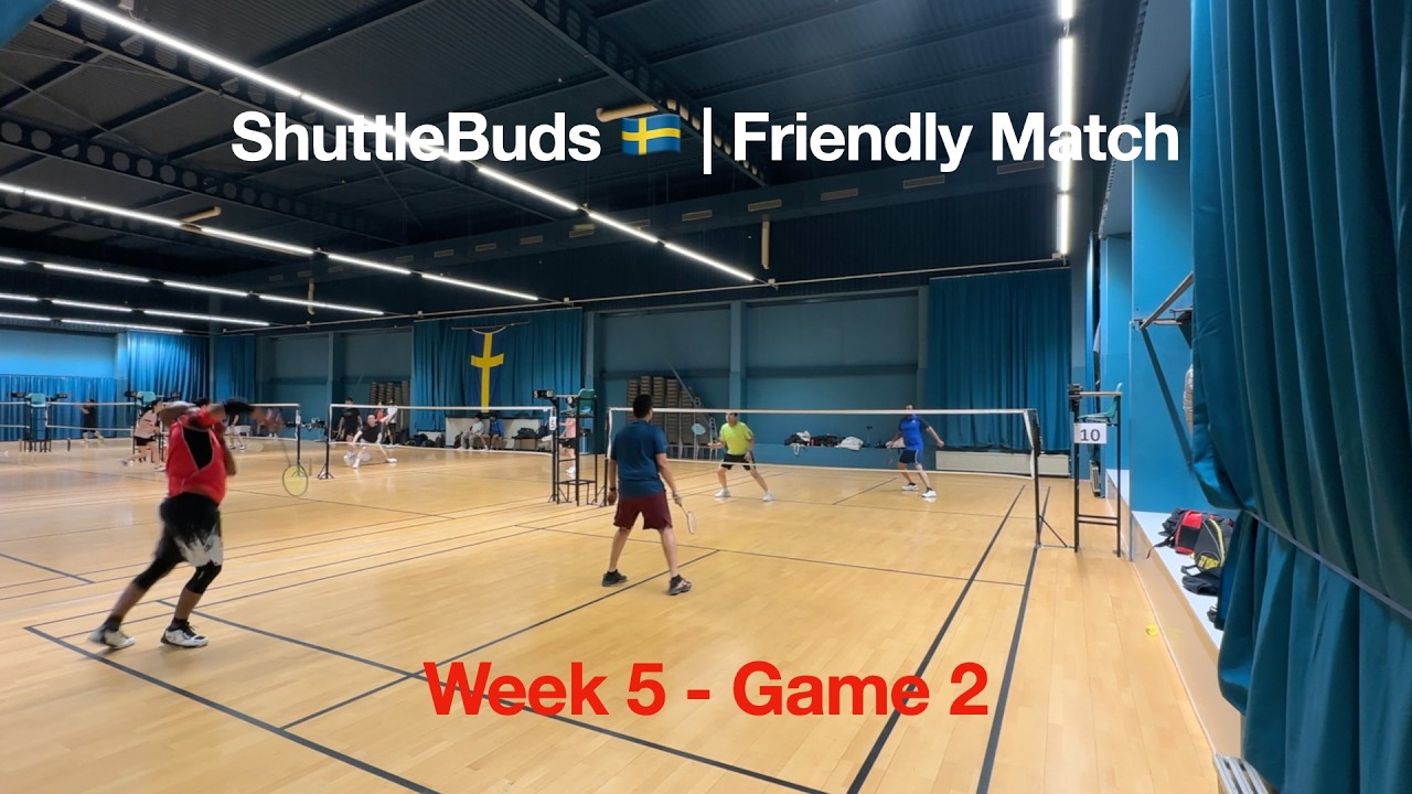 Power Smash Battle 💥 | Indians Doubles Badminton Match in Sweden | Week 5 – Game 2