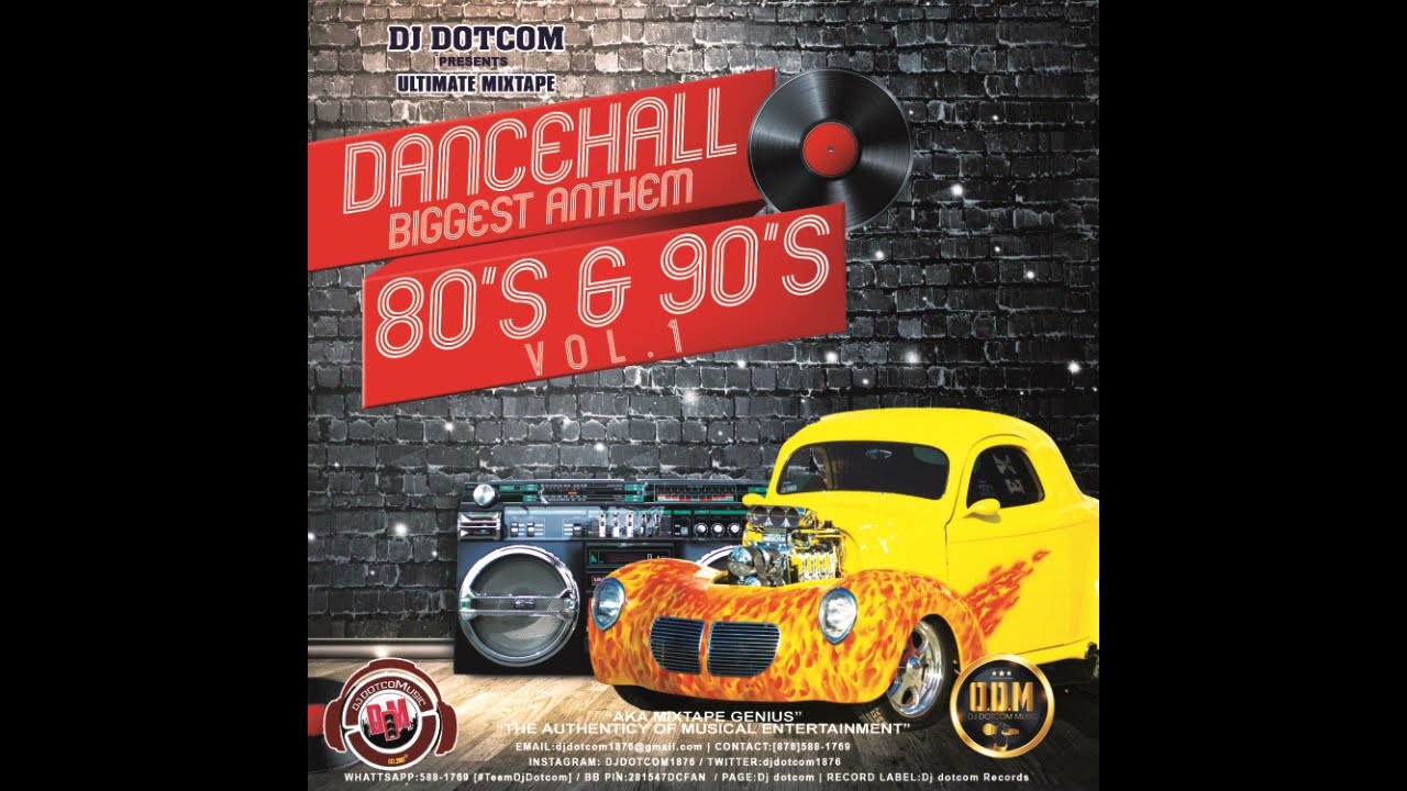 DJ DOTCOM PRESENTS DANCEHALL BIGGEST ANTHEMS MIXTAPE VOL.1 (80's & 90's)💽