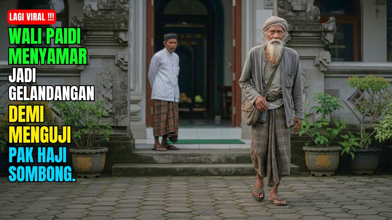 VIRAL ‼️ Disangka Orang Gila, Wali Paidi Menyamar Jadi Gelandangan Untuk Menguji Pak Haji Sombong