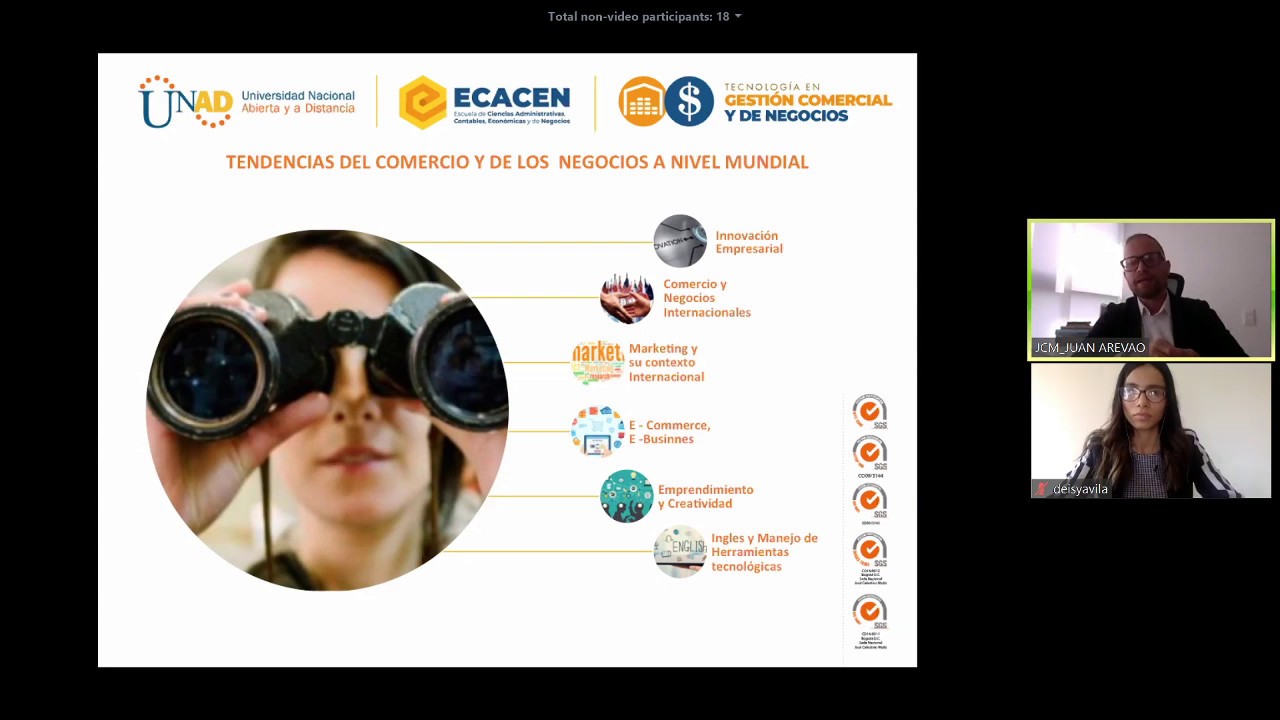Estudiar Tecnología en Gestión Comercial y de Negocios - Charla Virtual UNAD