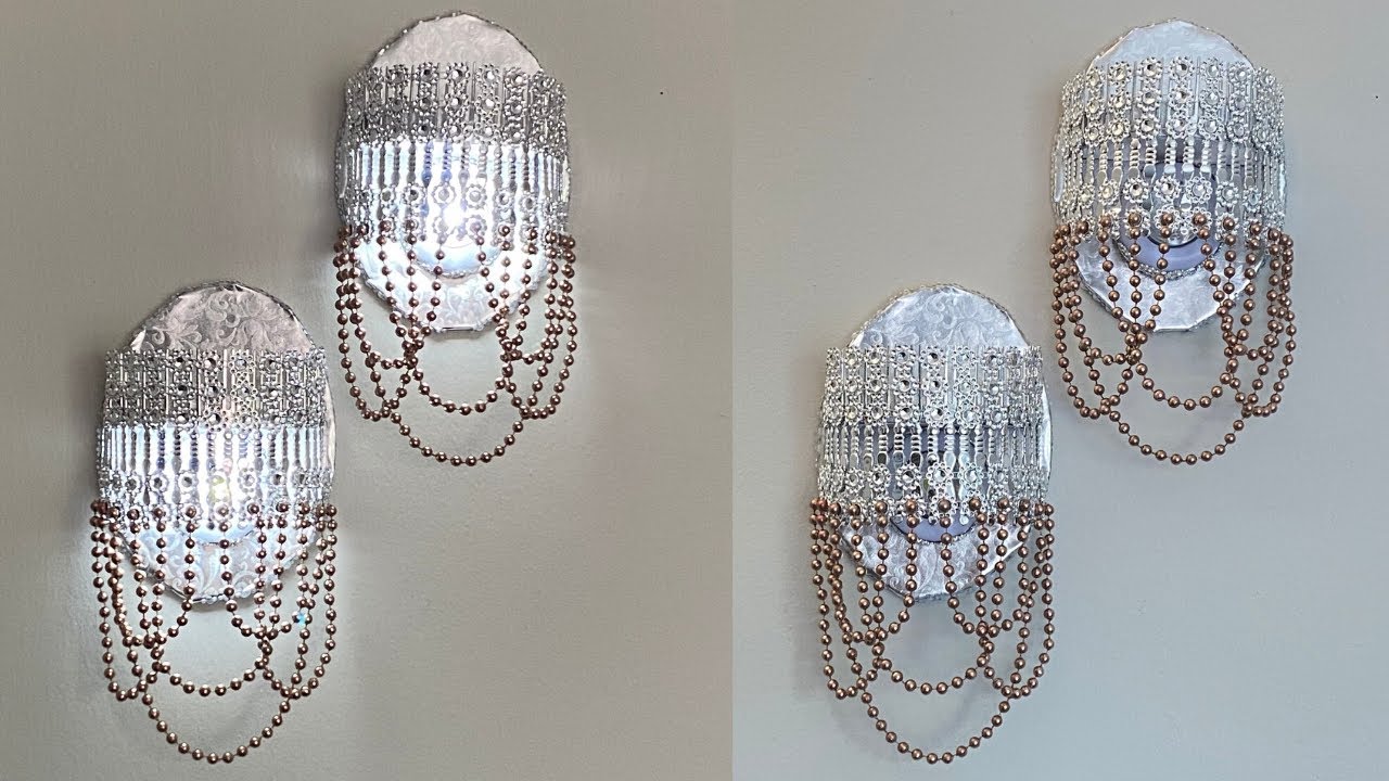 EASY ELEGANT BUDGET-FRIENDLY WALL LIGHT SCONCE DOLLAR TREE DIY