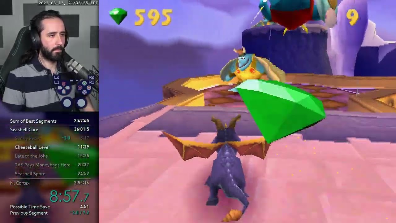 Spyro: Year of the Dragon 117% speedrun in 2:52:56