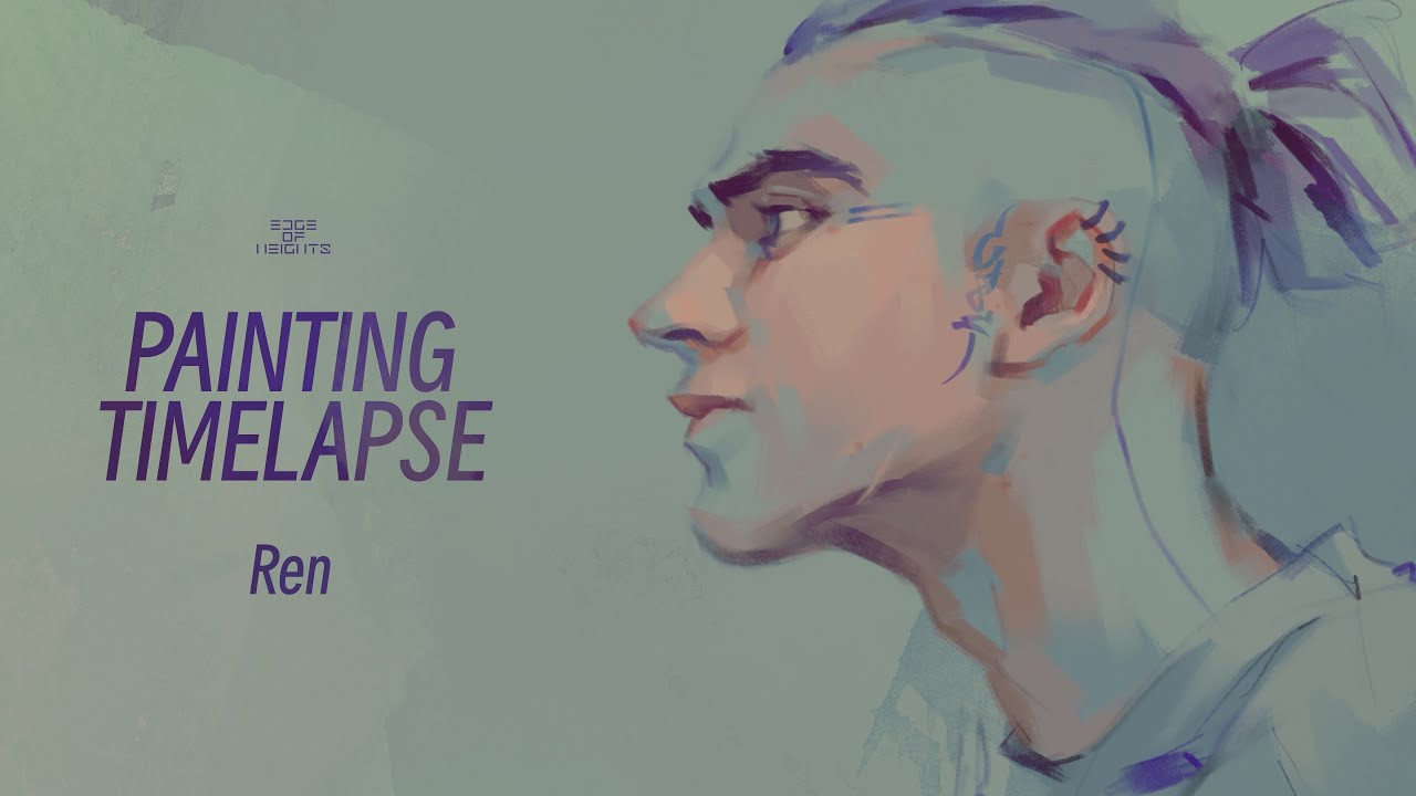 Edge of Heights - OC Ren - Painting Timelapse (+ bonus art)