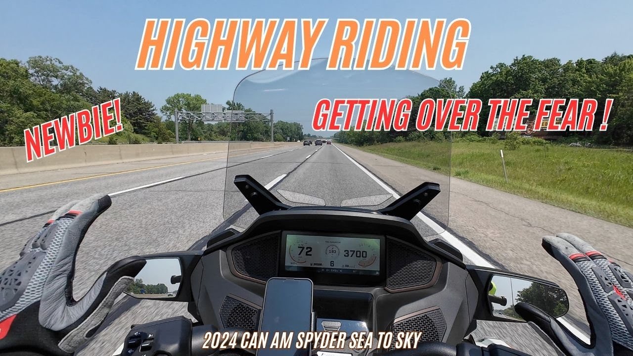 Езда на Can-Am Spyder по шоссе может быть СТРАШНОЙ для новичка.