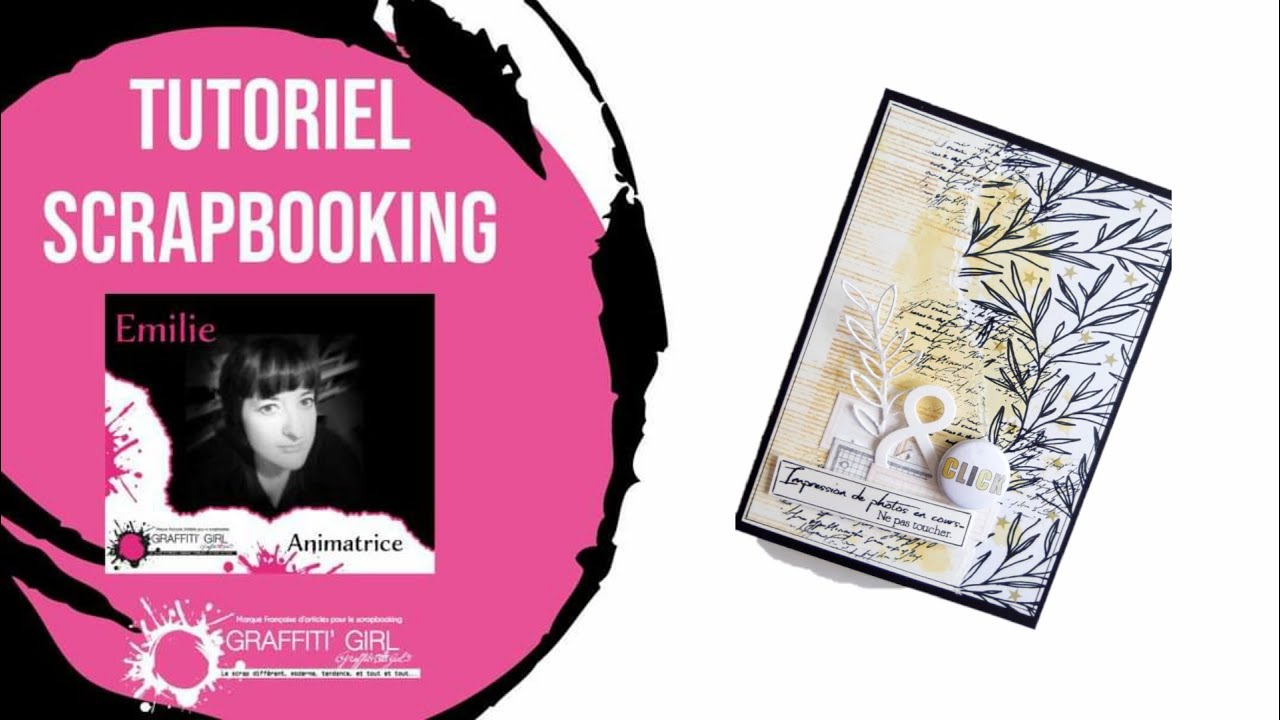 Tutoriel complet mini-album scrapbooking français et facile pour Graffiti Girl