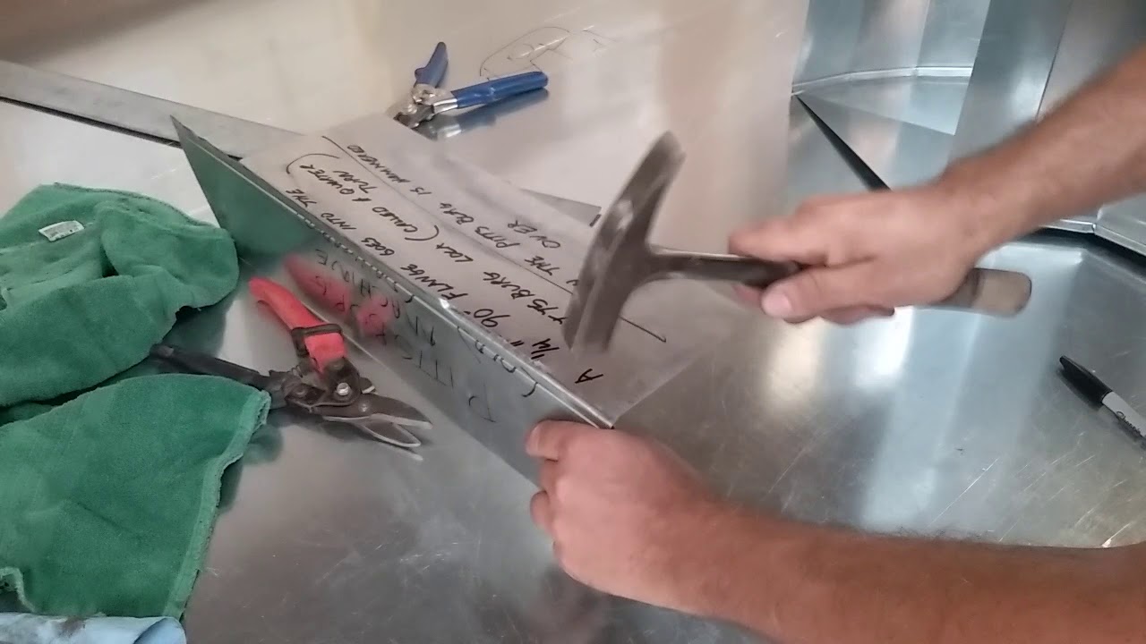 How to misuse a tinner's hammer.