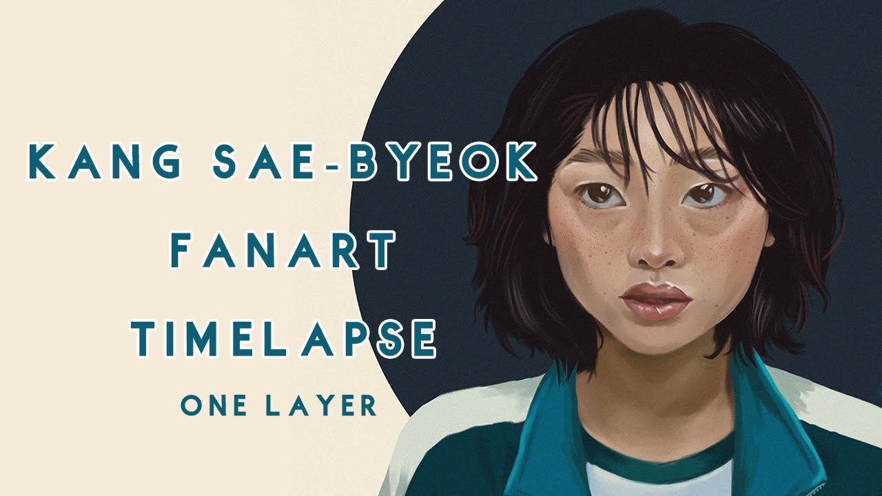 Kang Sae-byeok (Player 067) Study | Squid Game Fanart | Digital Painting Timelapse
