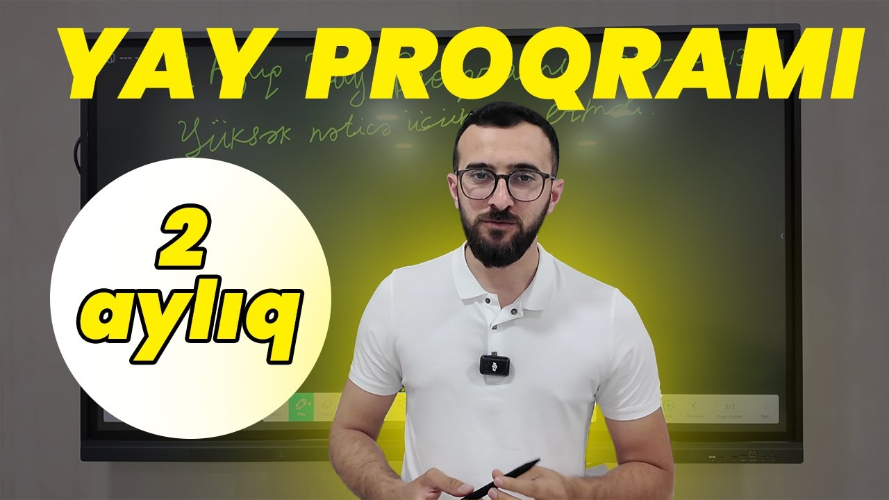 ❗️✅️👉11-ci siniflər üçün 2 aylıq Yay proqramı Yayı necə dəyərləndirək