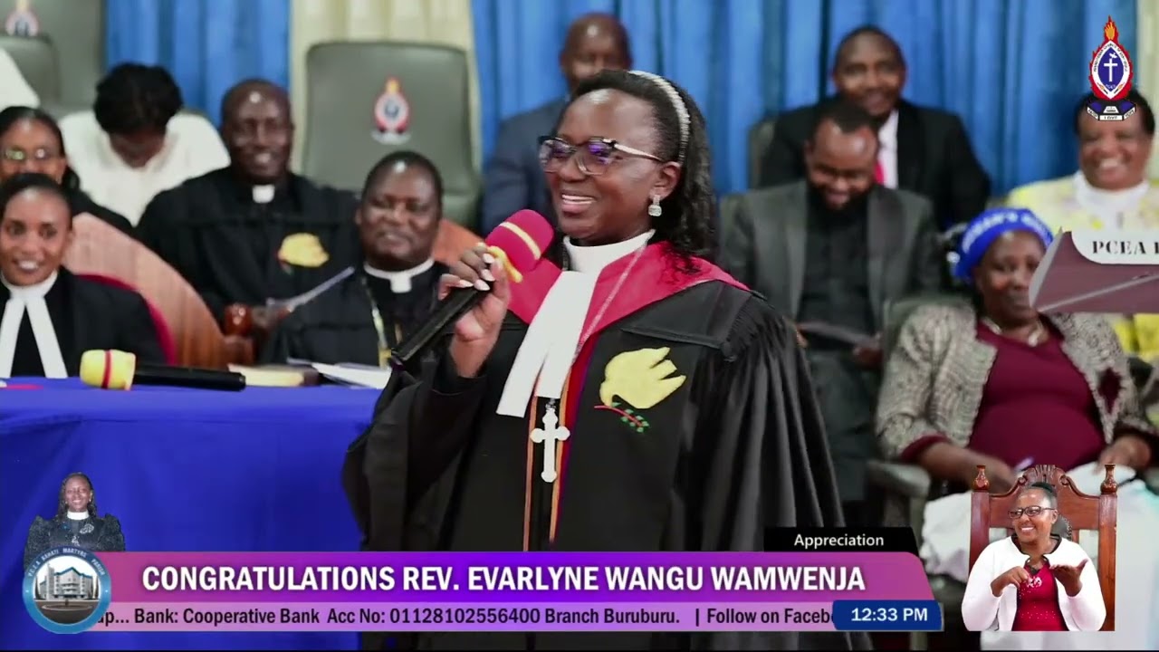 Appreciation from Rev. Evarlyne Wangu Wamwenja