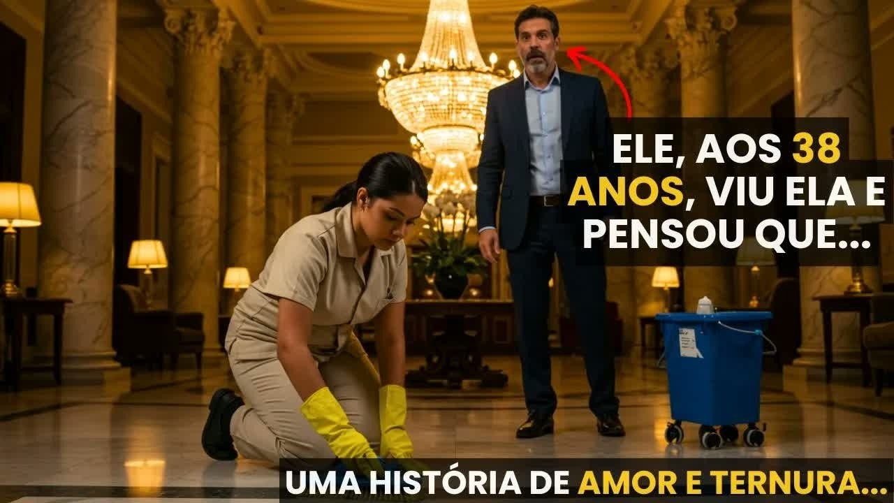 ELA ESTAVA LIMPANDO O CHÃO EM UMA FESTA DE LUXO...O MILIONÁRIO ACHOU QUE ELA ERA UMA ＂CONVIDADA VIP＂