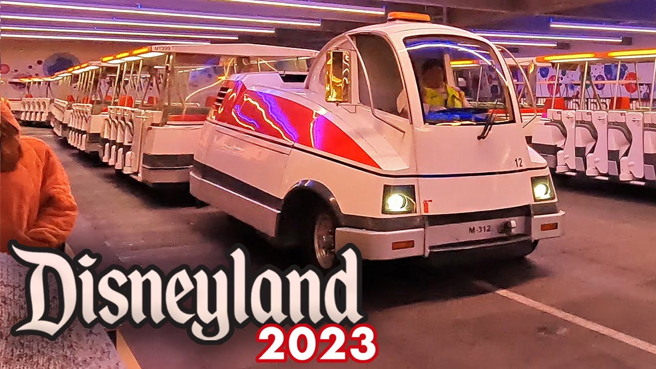 Disneyland Tram 2023 - Transportation at Disneyland Resort [4K POV]
