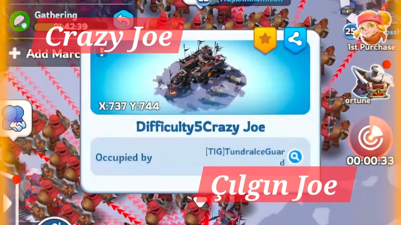 Crazy Joe, Çılgın Joe, #whiteout_survival_game #Kingshot #gaming #gameplay #games #lifeisbutadream 