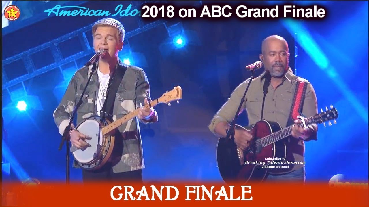Caleb Lee Hutchinson and Darius Rucker Duet “Wagon Wheel”   American Idol 2018  Grand Finale