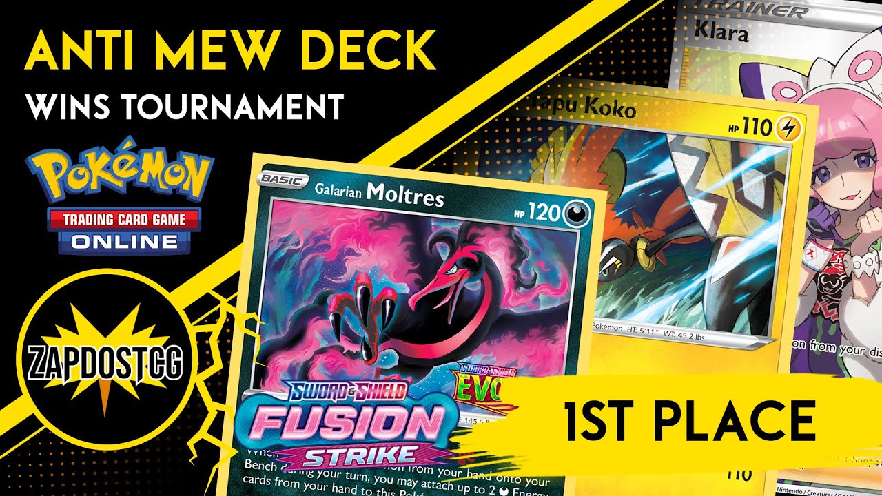1st Place One Prize Galarian Moltres Deck With Hoopa Wins Tournament (Pokemon TCG)