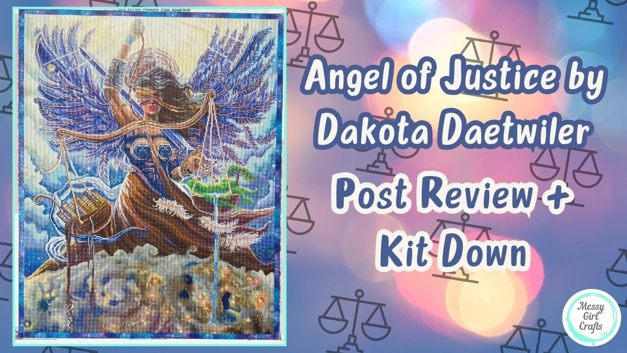 Post Review/Kit Down &ndash; Angel of Justice by Dakota Daetwiler (Diamond Art Club)