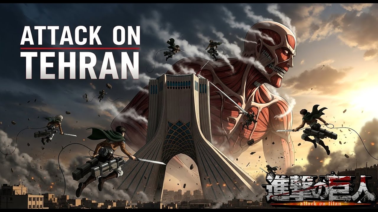 Anime Attack on Tehran ( Attack on titan ) #進撃の巨人   Shingeki no Kyojin