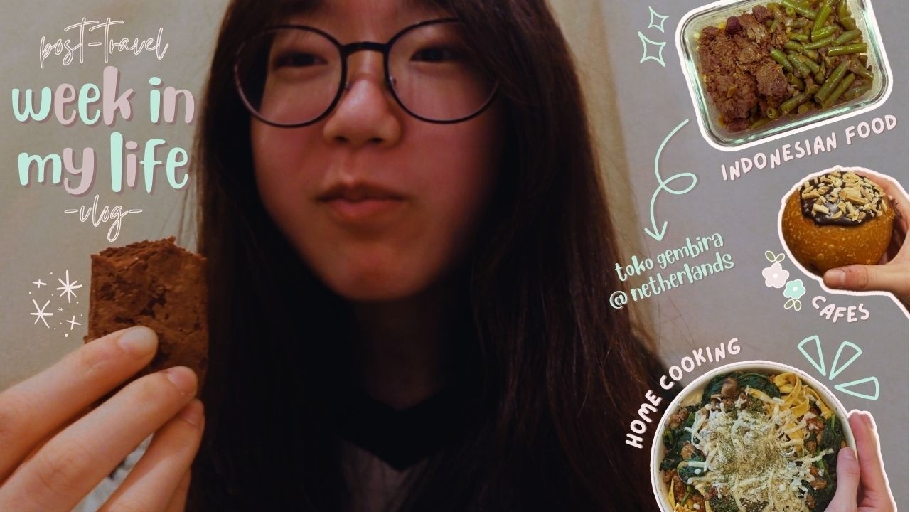 vlog 🎞️ post-travel week in my life | home cooking 🍳, indonesian takeaway from nl 🥘, realistic reset