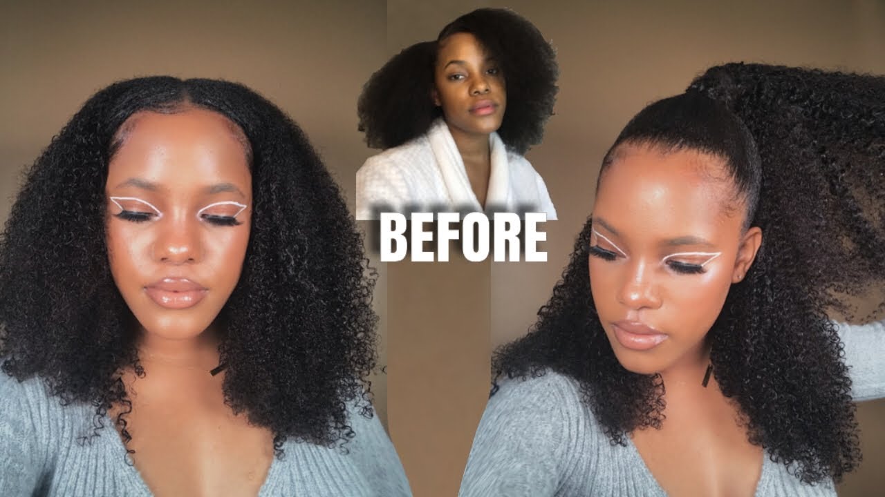 HOW I INSTALL AND STYLE CURLY  CLIP INS ft. Amazing Beauty Hair
