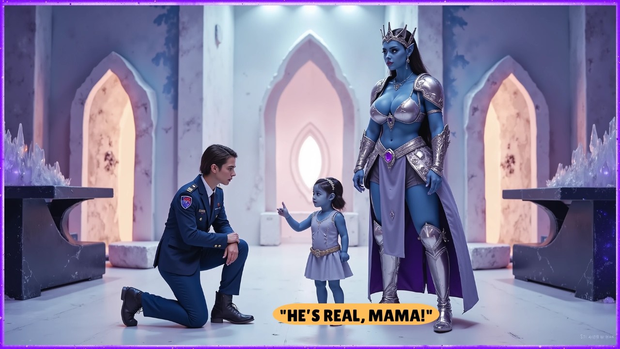 The Alien Princess Pointed at the Human: 