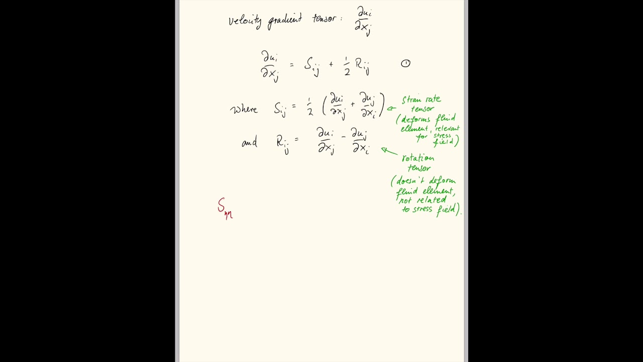 13-1 Strain Rate Tensor Part 2