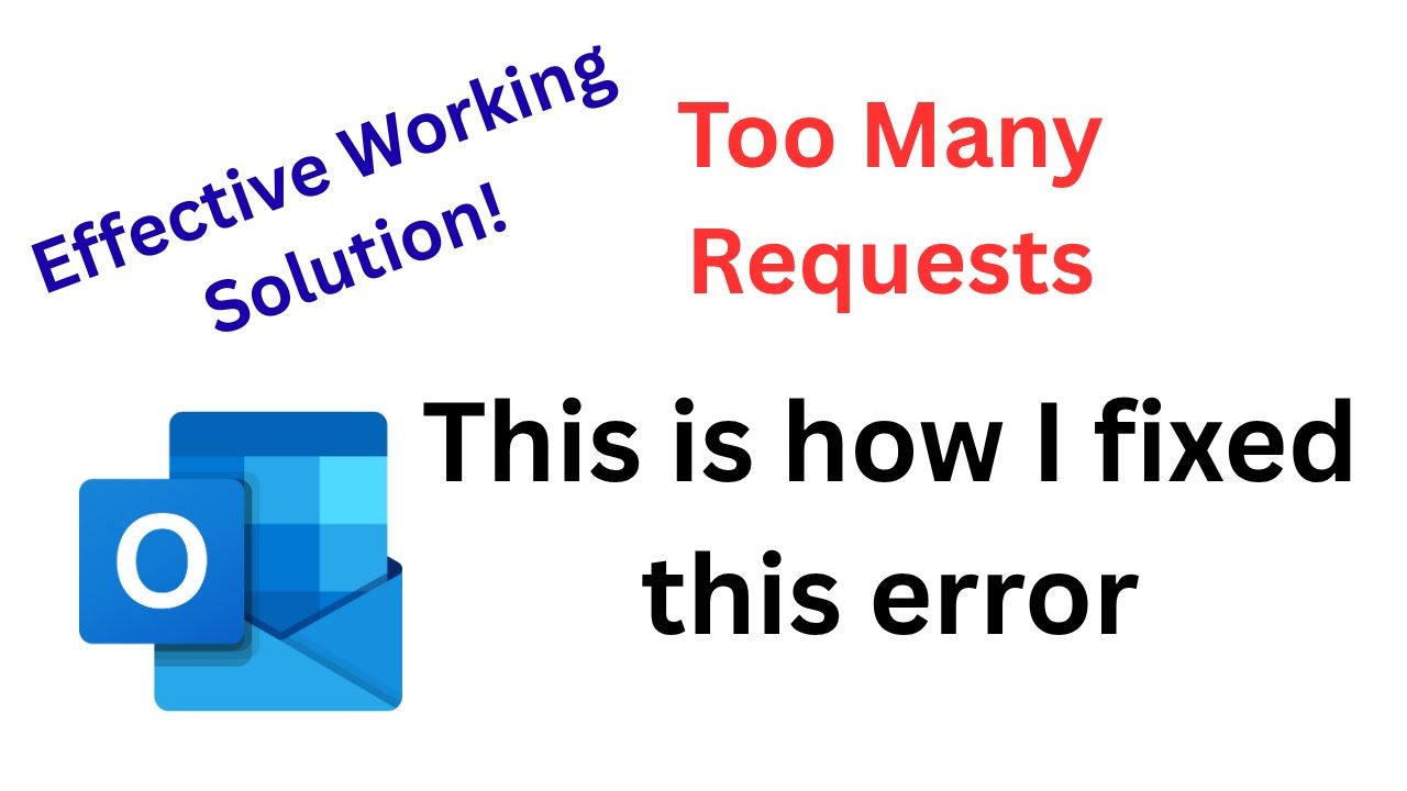 (I Fixed It!) How to solve Too Many Requests Microsoft account | Too Many Requests Outlook