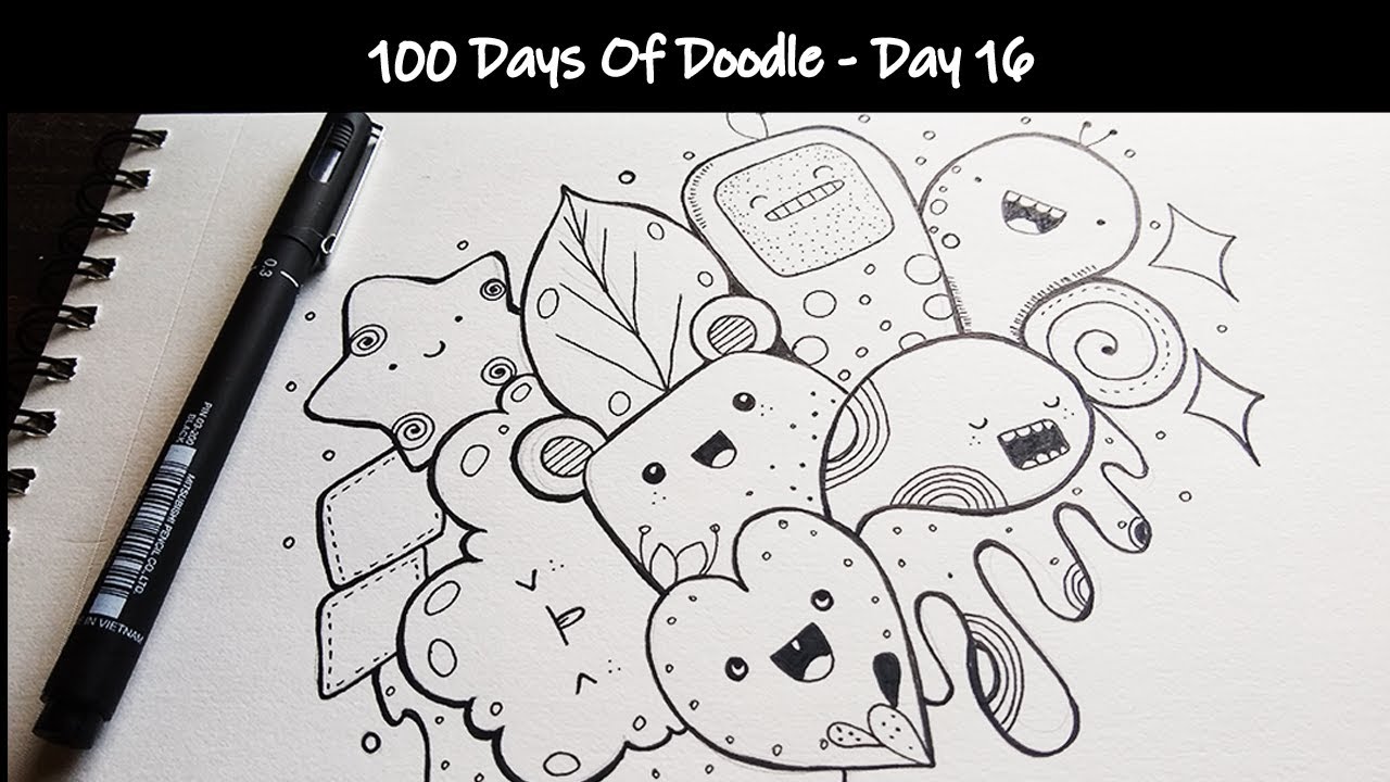Doodle Art | Day 16 ~ 100 Days Of Doodle ~ Just A Doodle !!