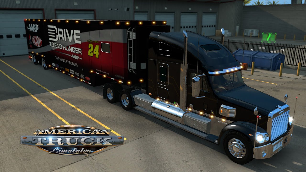 American Truck Simulator - Freightliner Coronado/Nascar Featherlite Hauler - Quick Trip