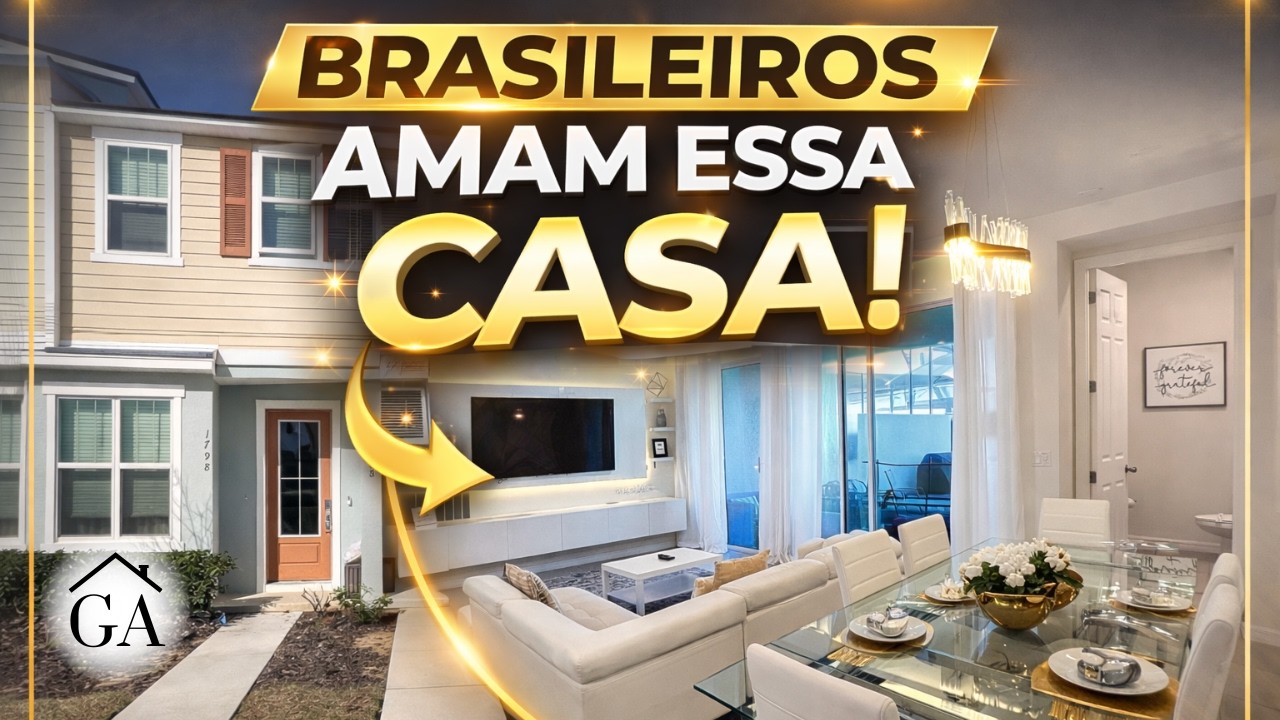 VOCÊ NUNCA VIU NADA ASSIM. PISCINA, MUITAS SUÍTES E DECORAÇÃO BEM BRASILEIRA.  PERTO DE #orlando