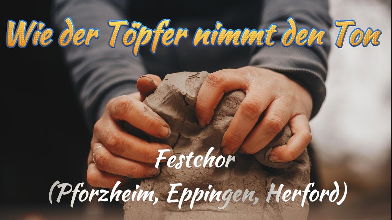 Wie der Töpfer nimmt den Ton