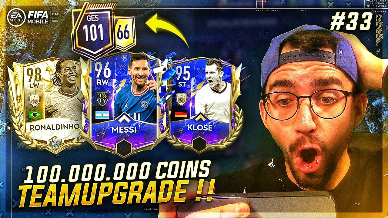 OMG !! 100.000.000 MÜNZEN TEAMUPGRADE !! 😱🔥 FIFA MOBILE 22 #33