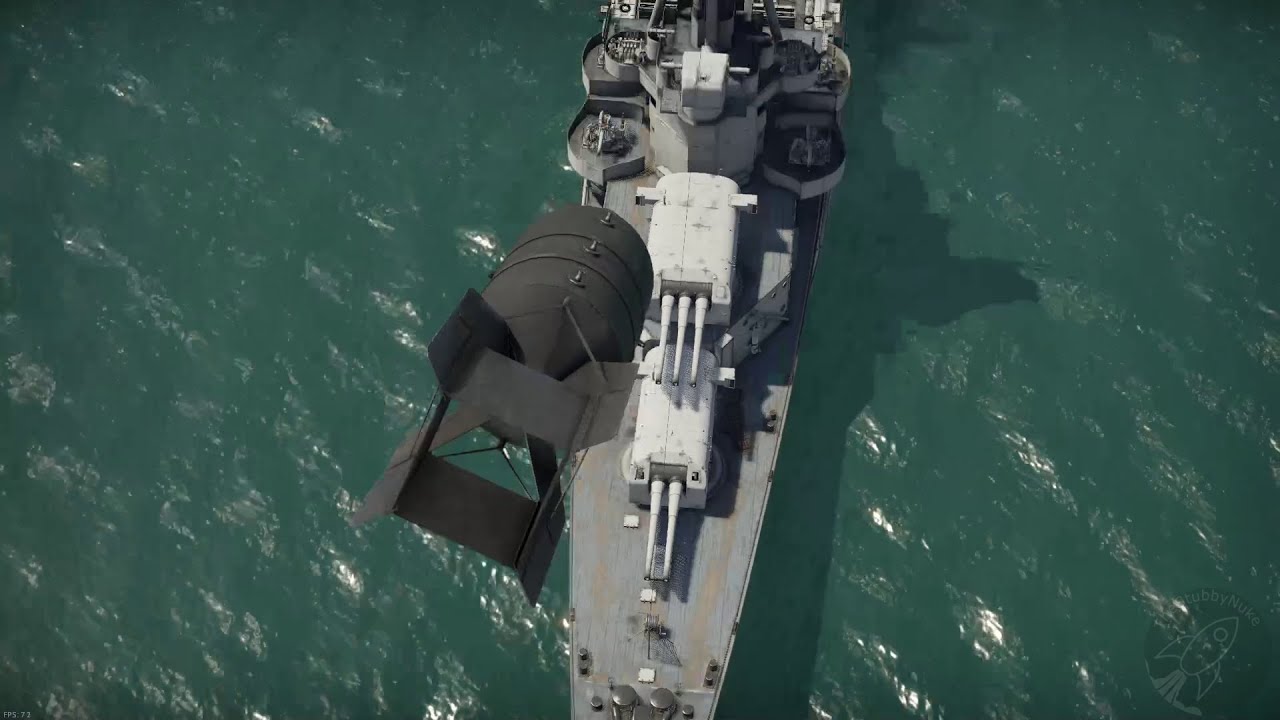 USS  Pensacola vs Different Bomb Loads in War Thunder CDK Environment
