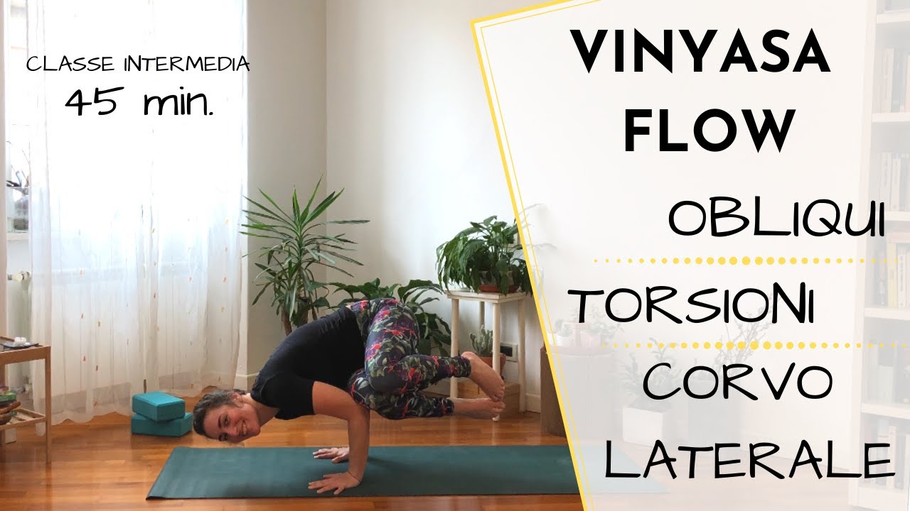 Yoga Vinyasa ⎮ Livello Intermedio ◆  Torsioni & Obliqui & Corvo Laterale (Parsva Bakasana)